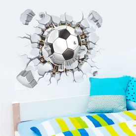 3D Soccer Wall Stickers for kids rooms decoration