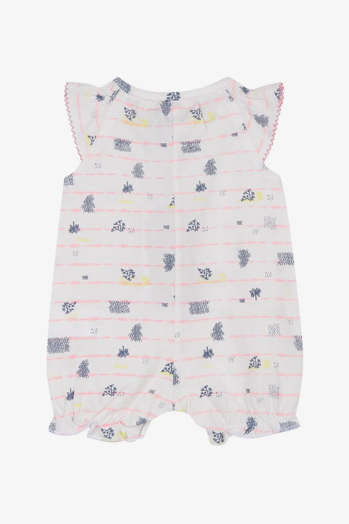 3pommes Tropical Plant Baby Girls Romper (Size 6/9M left)