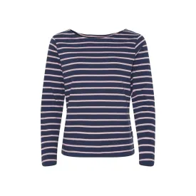 Antibes Striped Long Sleeve Tee - SR Navy/ Lilac