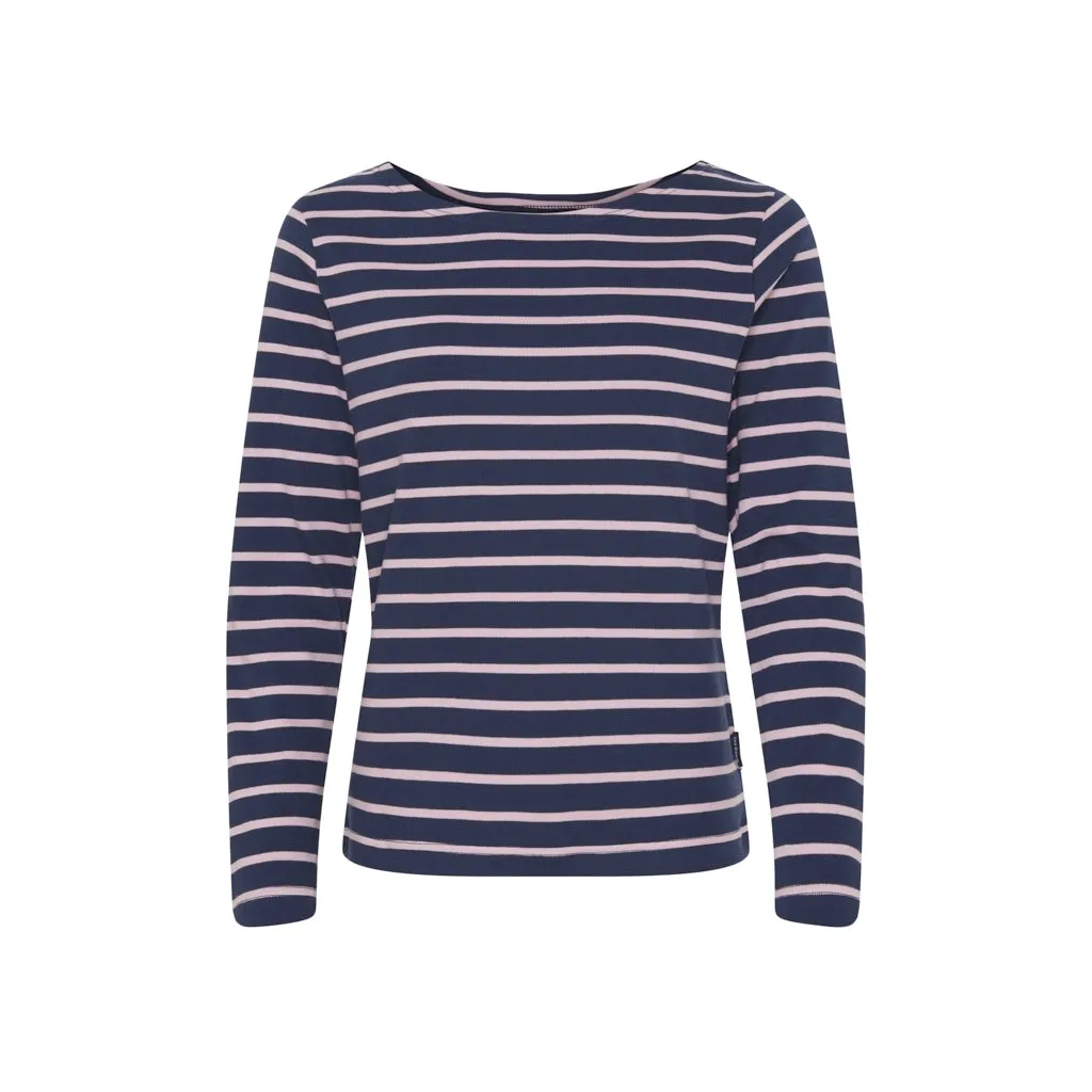 Antibes Striped Long Sleeve Tee - SR Navy/ Lilac