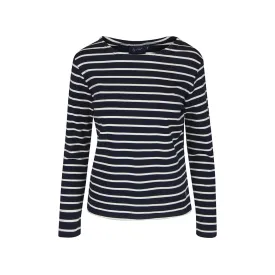 Antibes Striped Long Sleeve Tee - SR Navy/Ecru