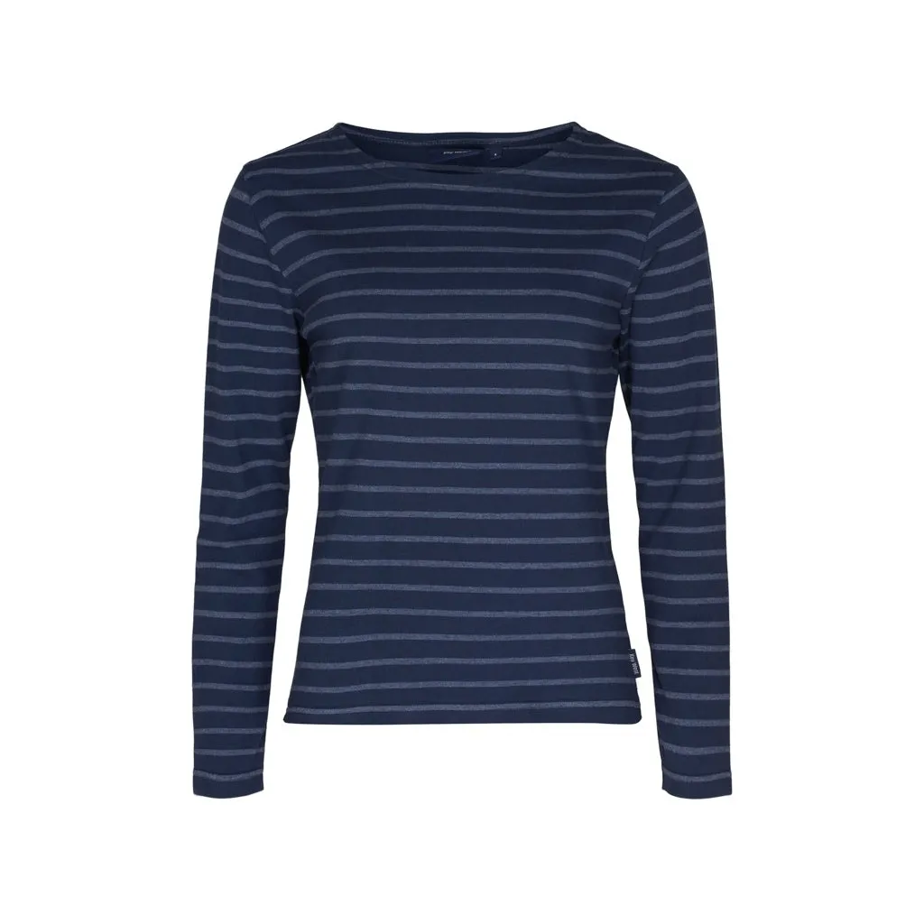 Antibes Striped Long Sleeve Tee - SR Navy/Navy Melange