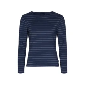 Antibes Striped Long Sleeve Tee - SR Navy/Navy Melange