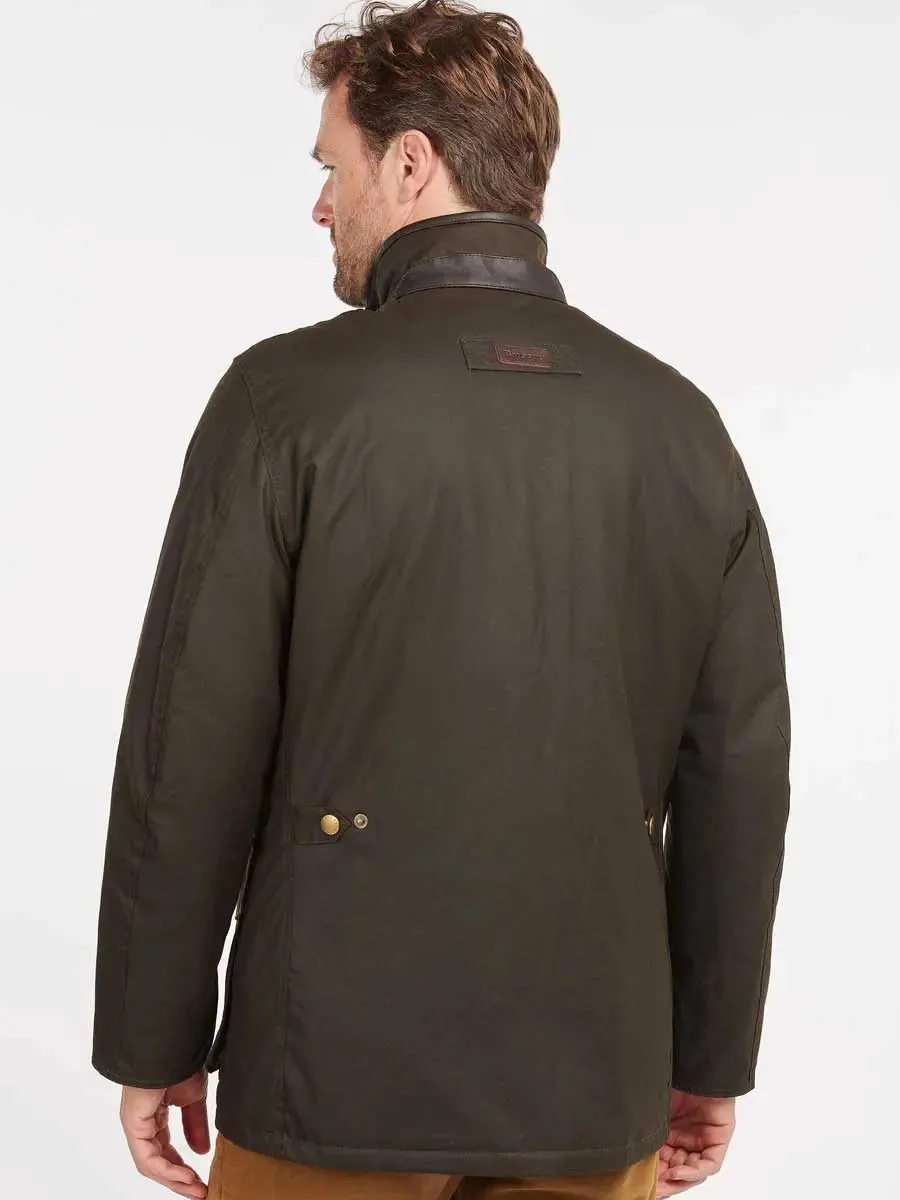 BARBOUR Hereford Wax Jacket - Mens - Olive