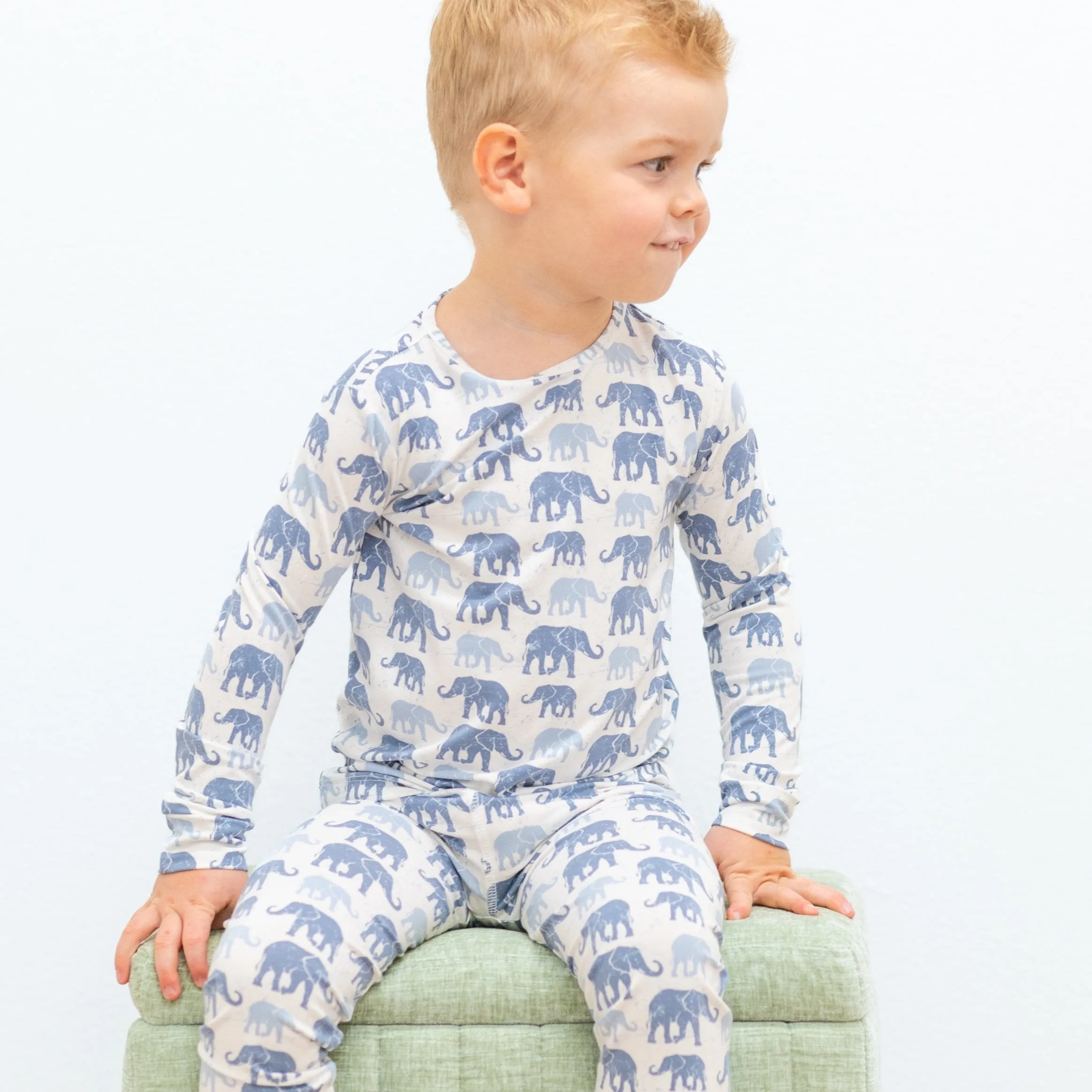 Big Kid Pajama - Ethan's Elephants