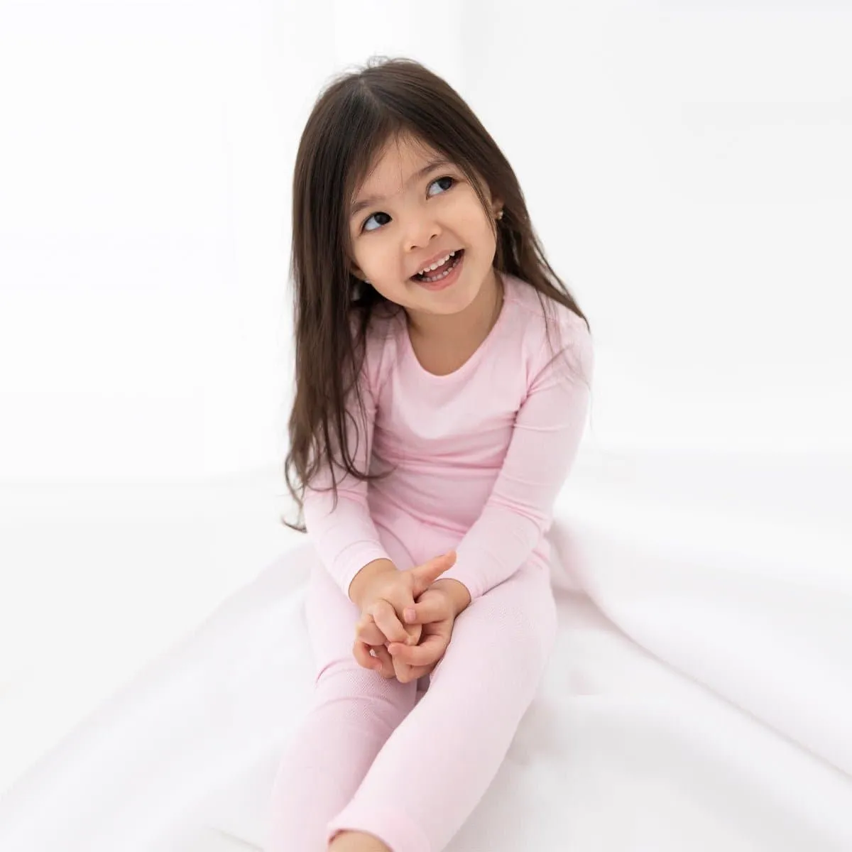 Blush Pink Bamboo Kids Pajamas