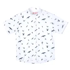 Boys Casual Shirt Seagull - White