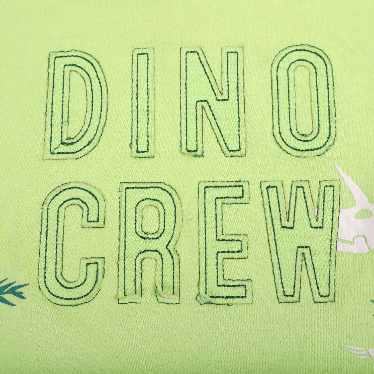 Boys Cotton T-Shirt Dino Crew - Green