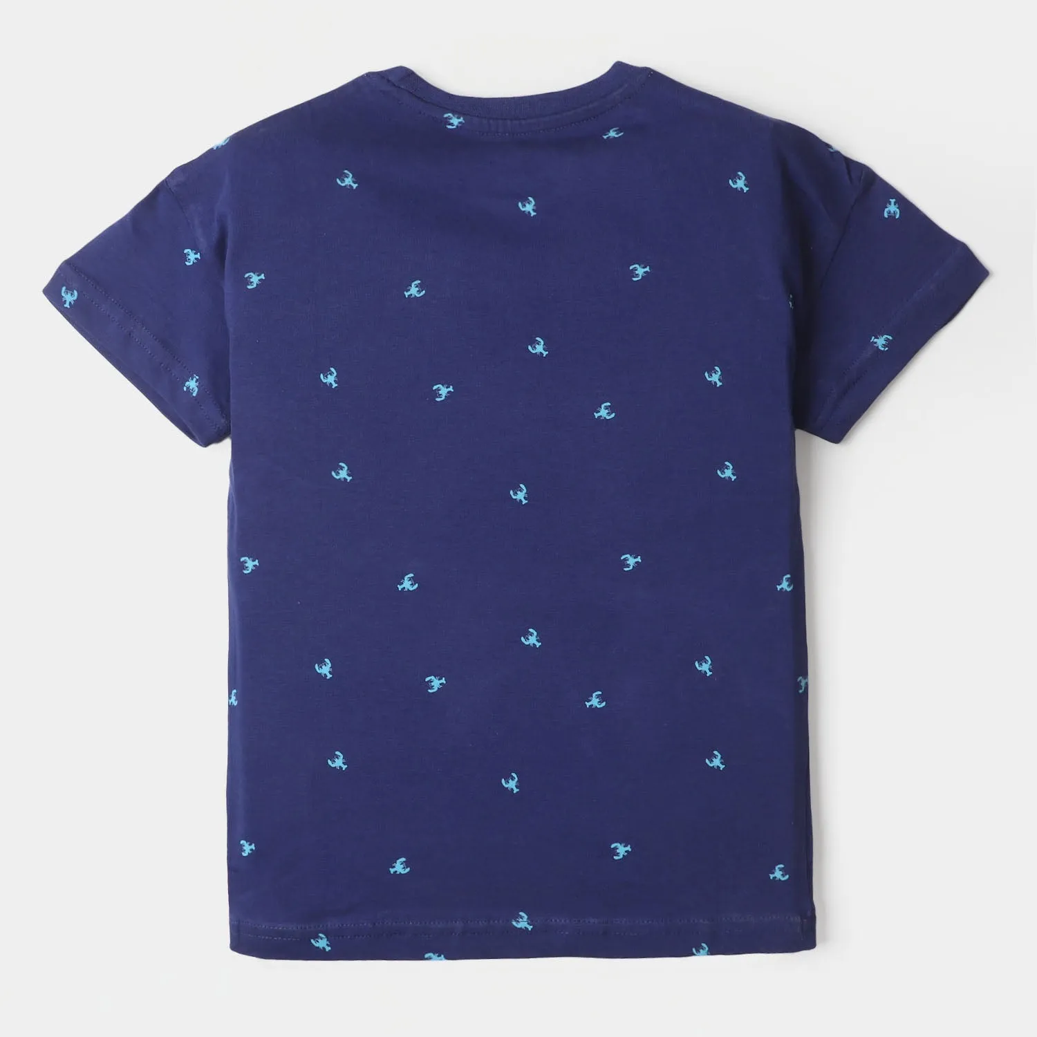 Boys Cotton T-Shirt Surf Crew - Navy Blue