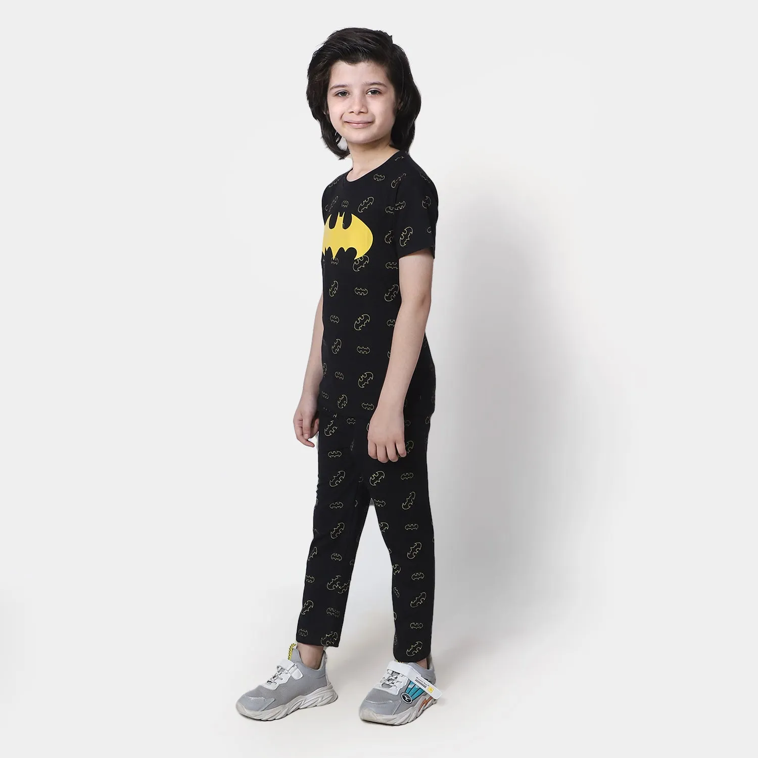 Boys Knitted Night Wear Character - BLACK