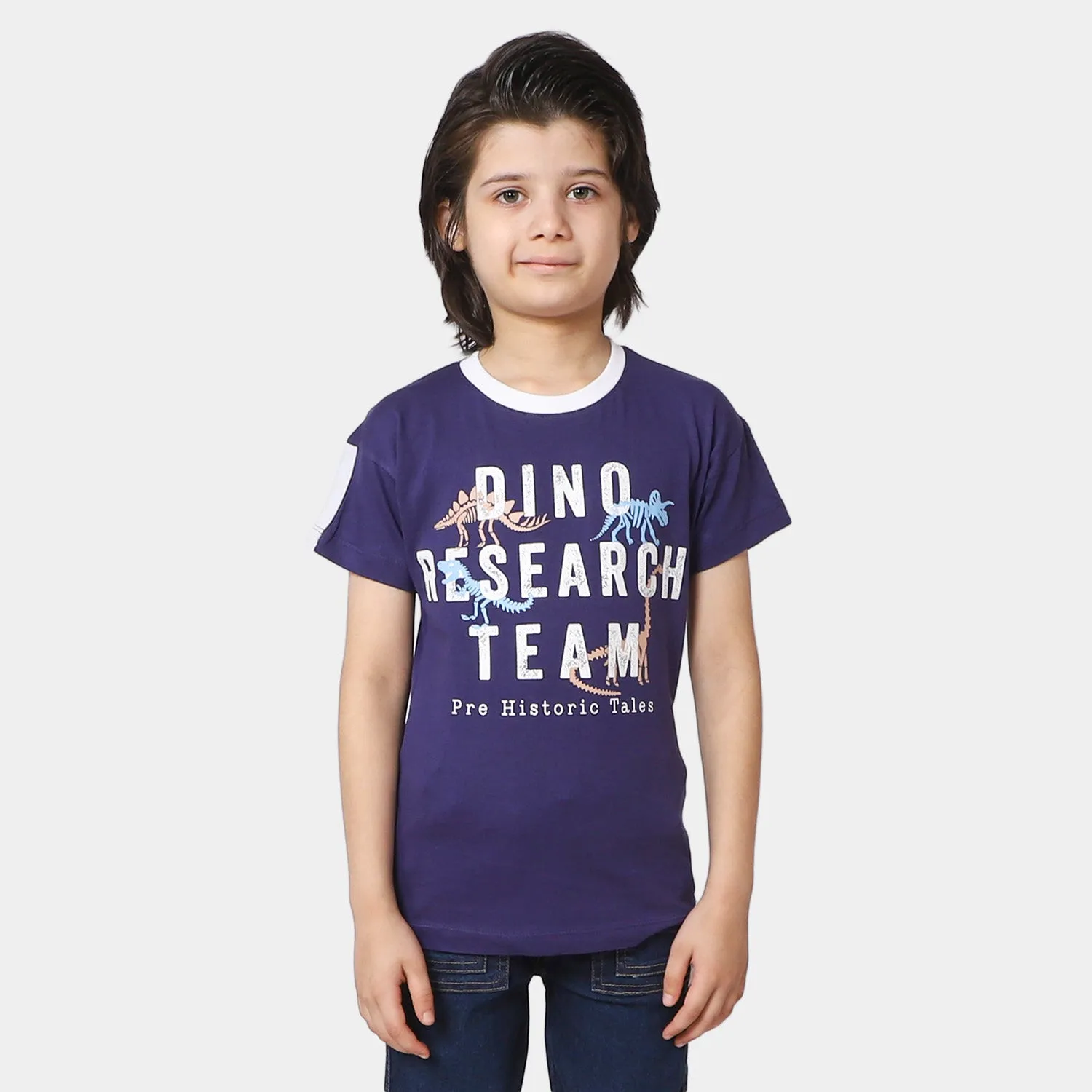 Boys T-Shirt Dino Research | Navy Blue