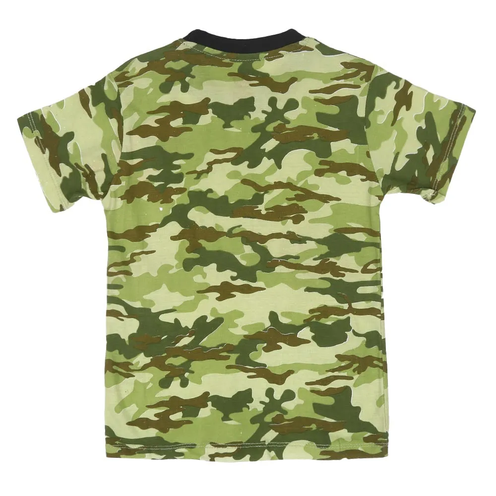 Boys T-Shirt H/S Make Some Noise - Olive