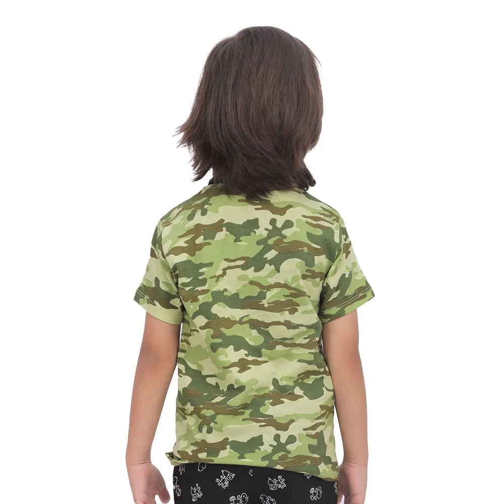 Boys T-Shirt H/S Make Some Noise - Olive