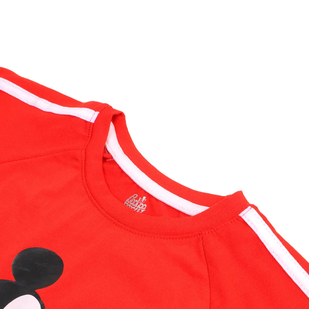 Boys T-Shirt H/S Mic-Red