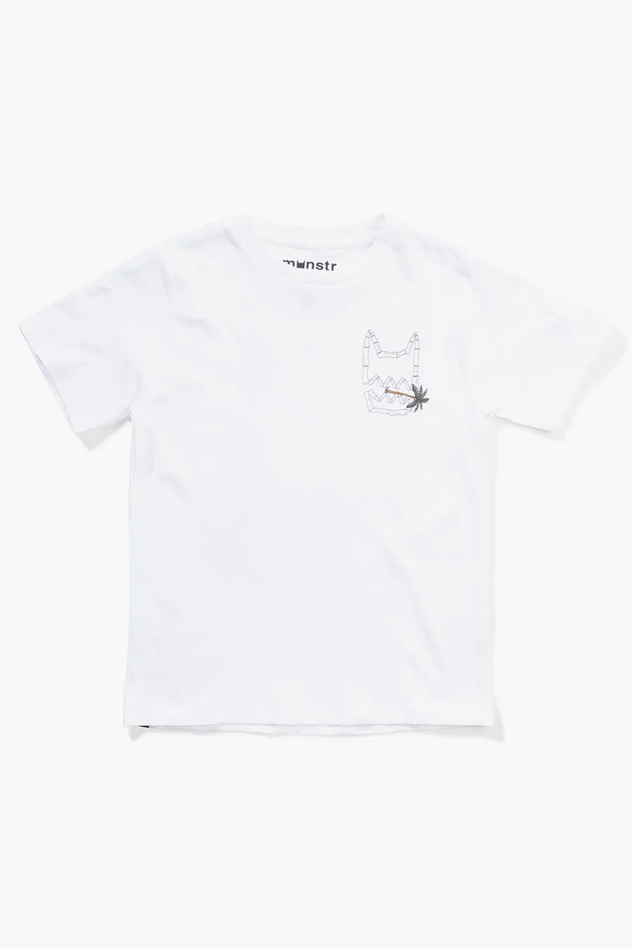 Boys T-Shirt Munster Kids Toothpick White