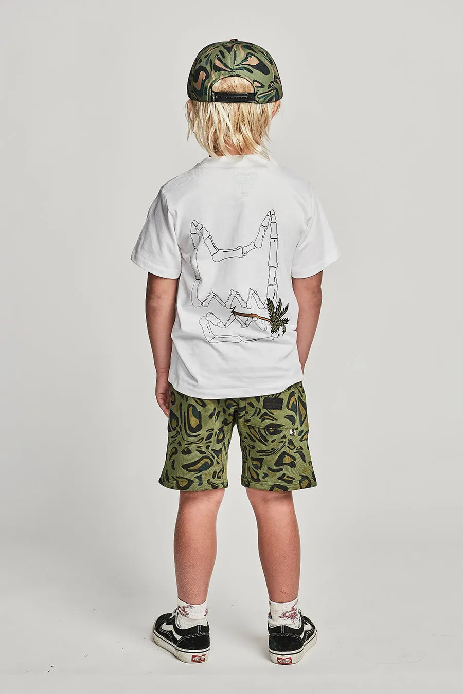 Boys T-Shirt Munster Kids Toothpick White