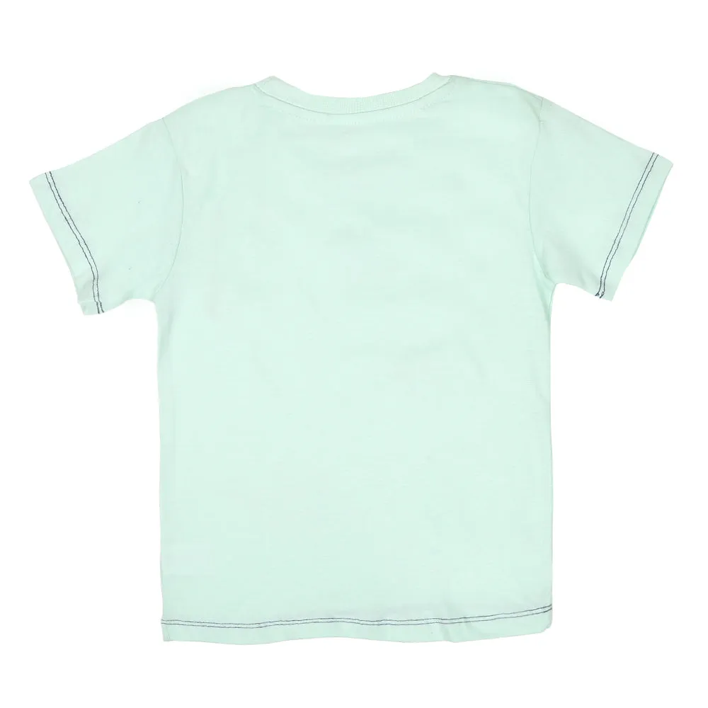 Boys T-shirt Sharks - Light Blue