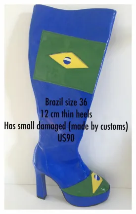 Brazil Knee High Samba Boots - 36