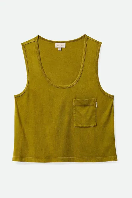 Brixton Carefree Pocket Tank - Moss