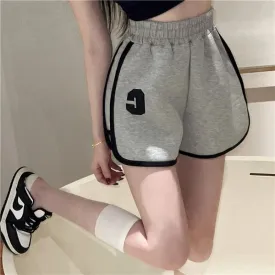 Casual Worn Outside Loose Fit Sports Slimming High-Waisted Elastic Bound Shorts