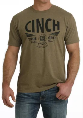 Cinch Mens Khaki True Grit S/S Tee - Khaki - MTT1690611