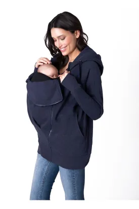 Connor 3 in 1 Navy Maternity  & Baby-wearing Hoodie