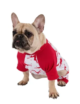 Dog Cotton Reindeer Pajamas