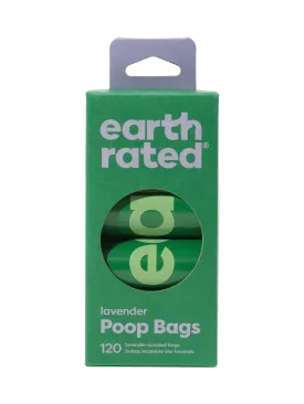 Earth Rated Lavender Scented Dog Waste Bags, 8 Refill Rolls 120-Count