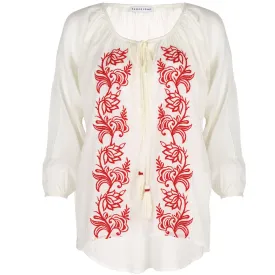 Embroidered Cotton Graniers Blouse