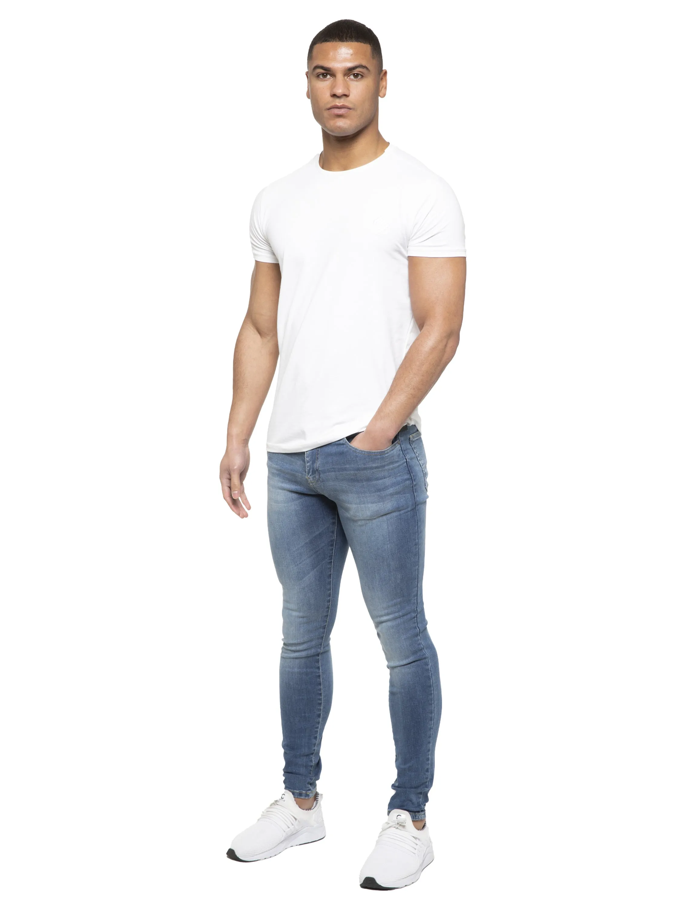 ETO | Mens Designer Slim Skinny Fit Stretch Jeans