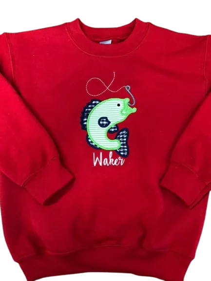 Fish/Name Children’s Sweatshirt