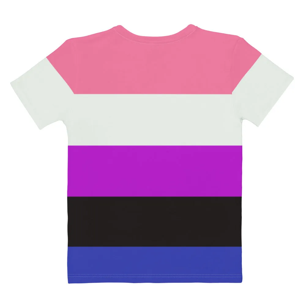 Gender Fluid Pride Flag Fitted T-shirt