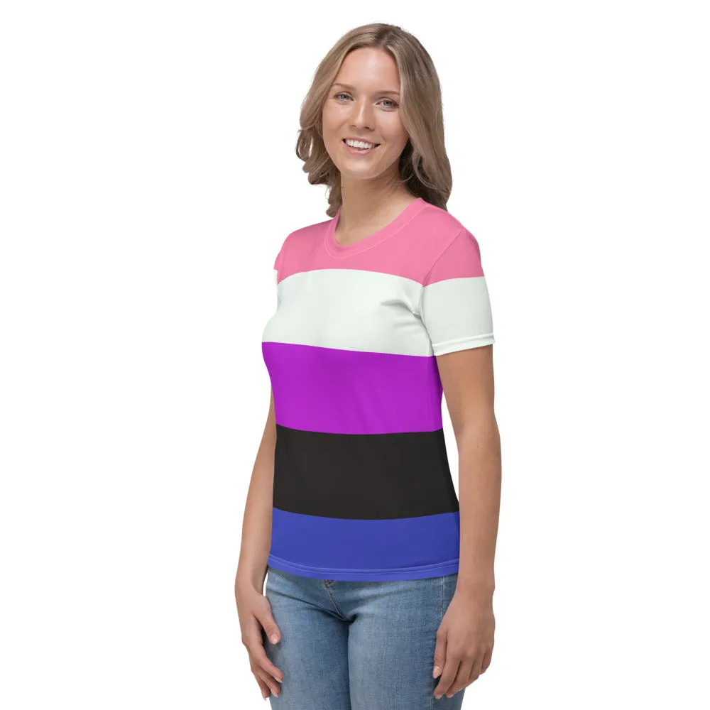 Gender Fluid Pride Flag Fitted T-shirt