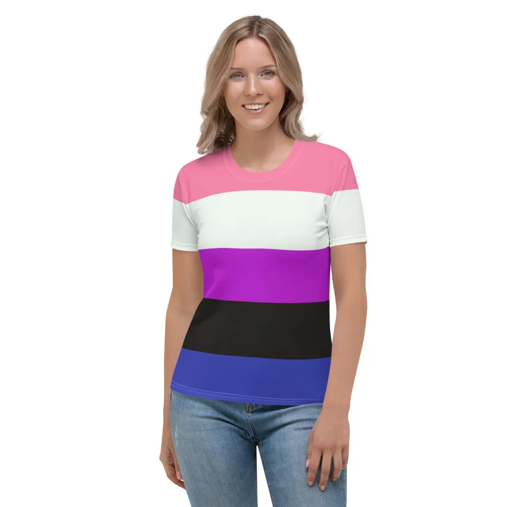 Gender Fluid Pride Flag Fitted T-shirt