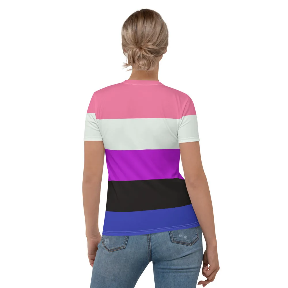 Gender Fluid Pride Flag Fitted T-shirt