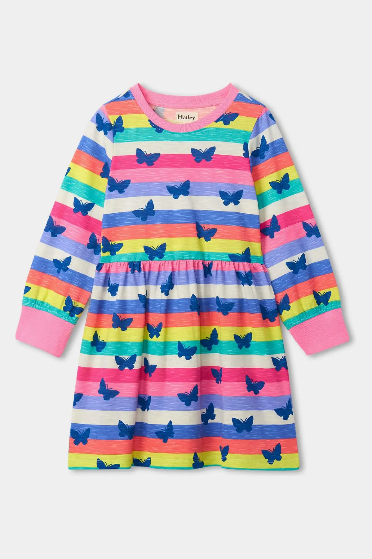 Girls Dress Hatley Rainbow Stripe Skater