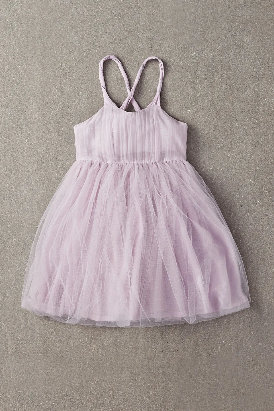 Girls Dress Nellystella Peach - Lavender Fog