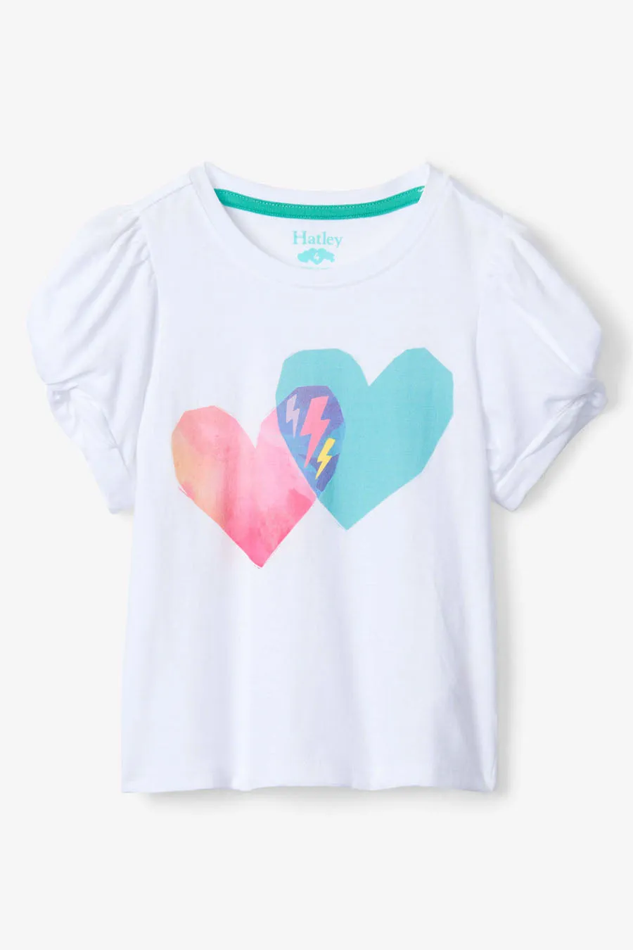 Girls Shirt Hatley Hearts Twisted