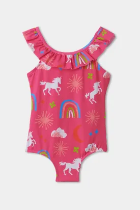 Girls Swimsuit Hatley Unicorns and Rainbows