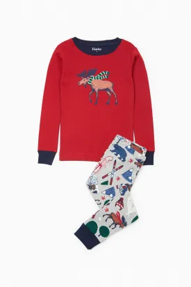 Hatley Winter Moose Kids Pajama Set