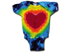 Heart Tie Dyed Romper