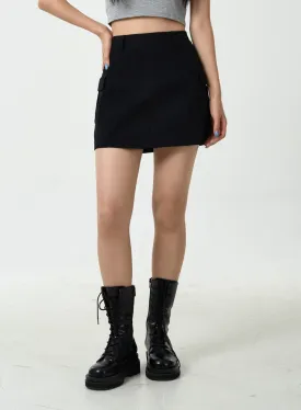 High-Waisted Cargo Mini Skirt CU18