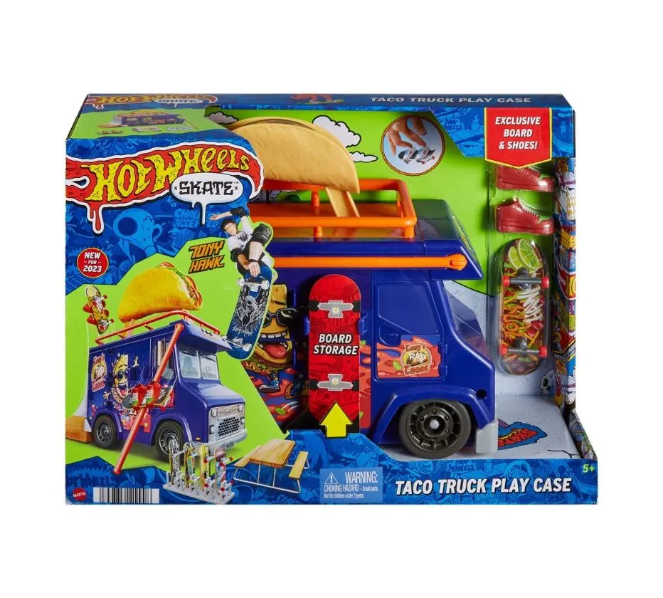 Hot Wheels Skate Taco Truck Play Case