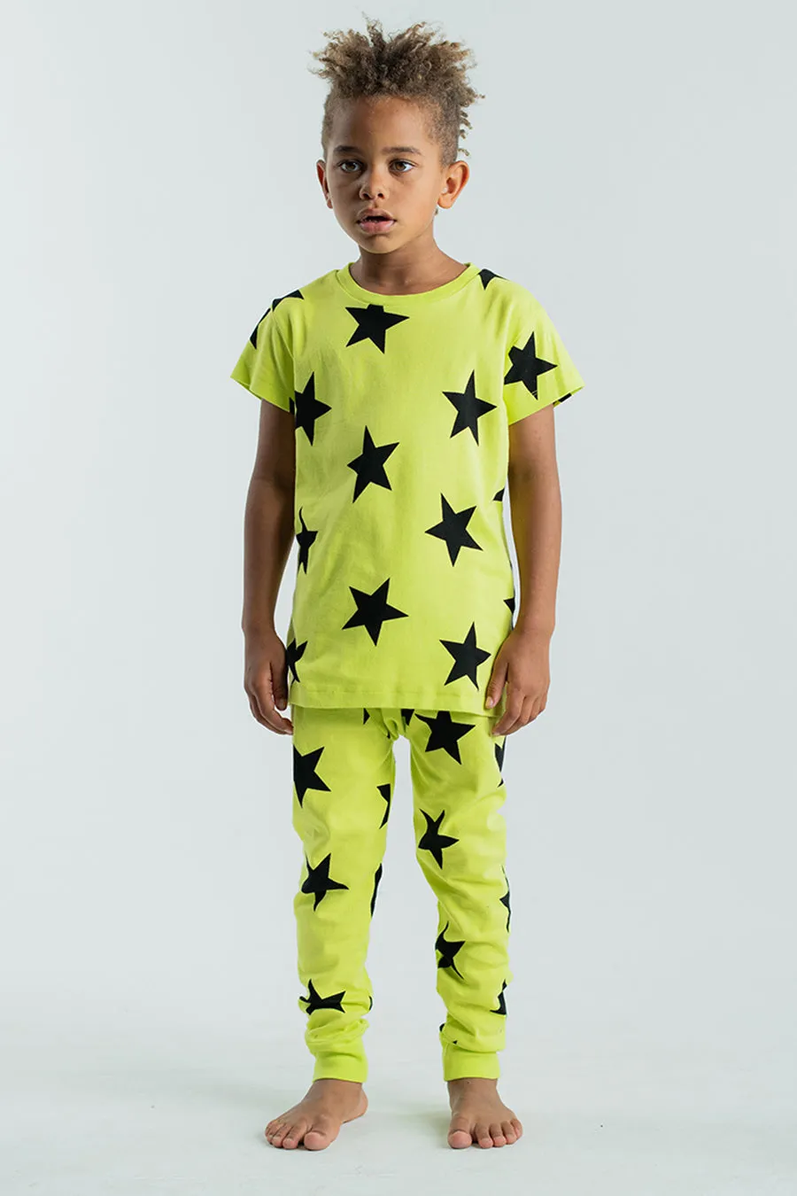 Kids Nununu Star 2-Piece Set Hot Lime