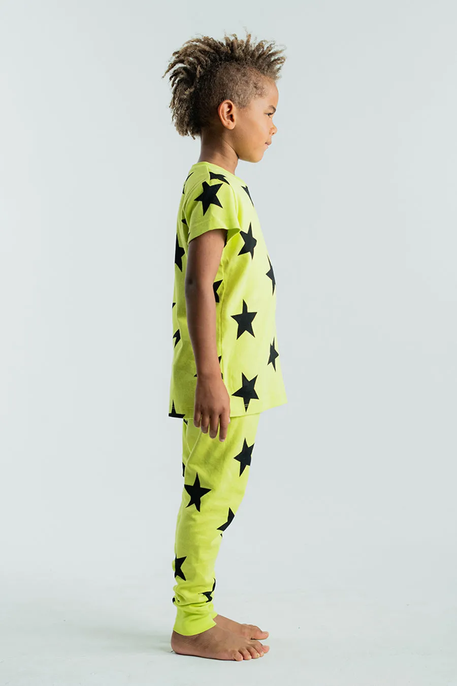 Kids Nununu Star 2-Piece Set Hot Lime