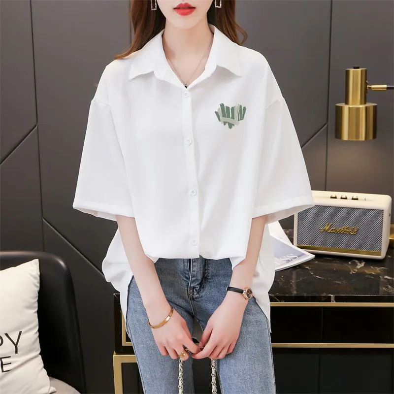 Loose-Fit Anti-Aging Fiber Casual Plus Shirt