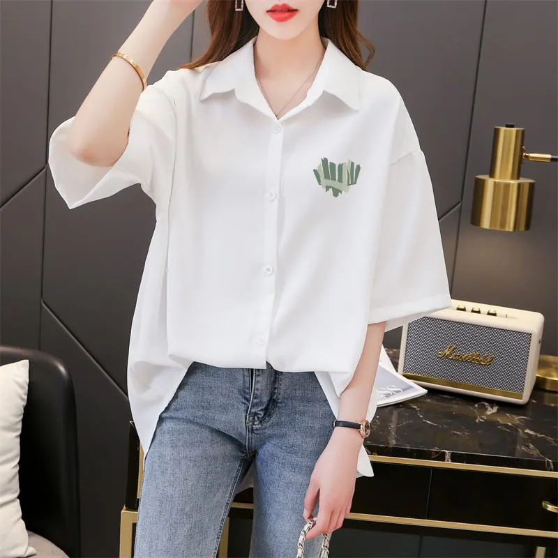 Loose-Fit Anti-Aging Fiber Casual Plus Shirt