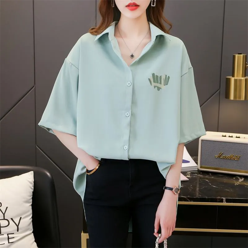 Loose-Fit Anti-Aging Fiber Casual Plus Shirt