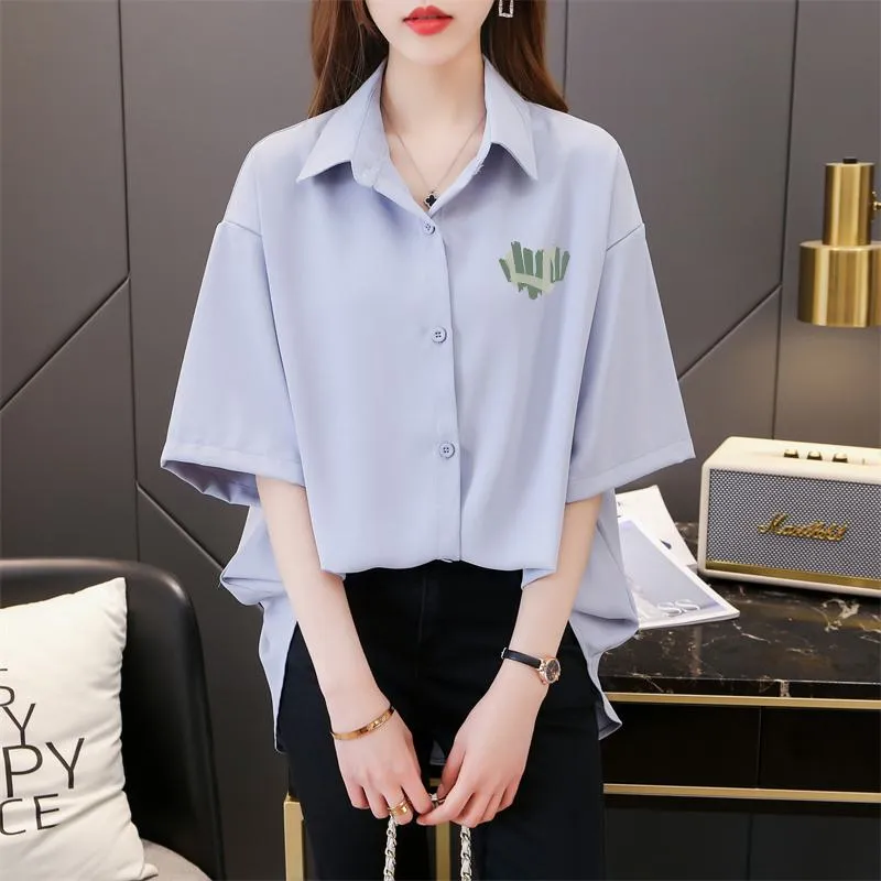 Loose-Fit Anti-Aging Fiber Casual Plus Shirt