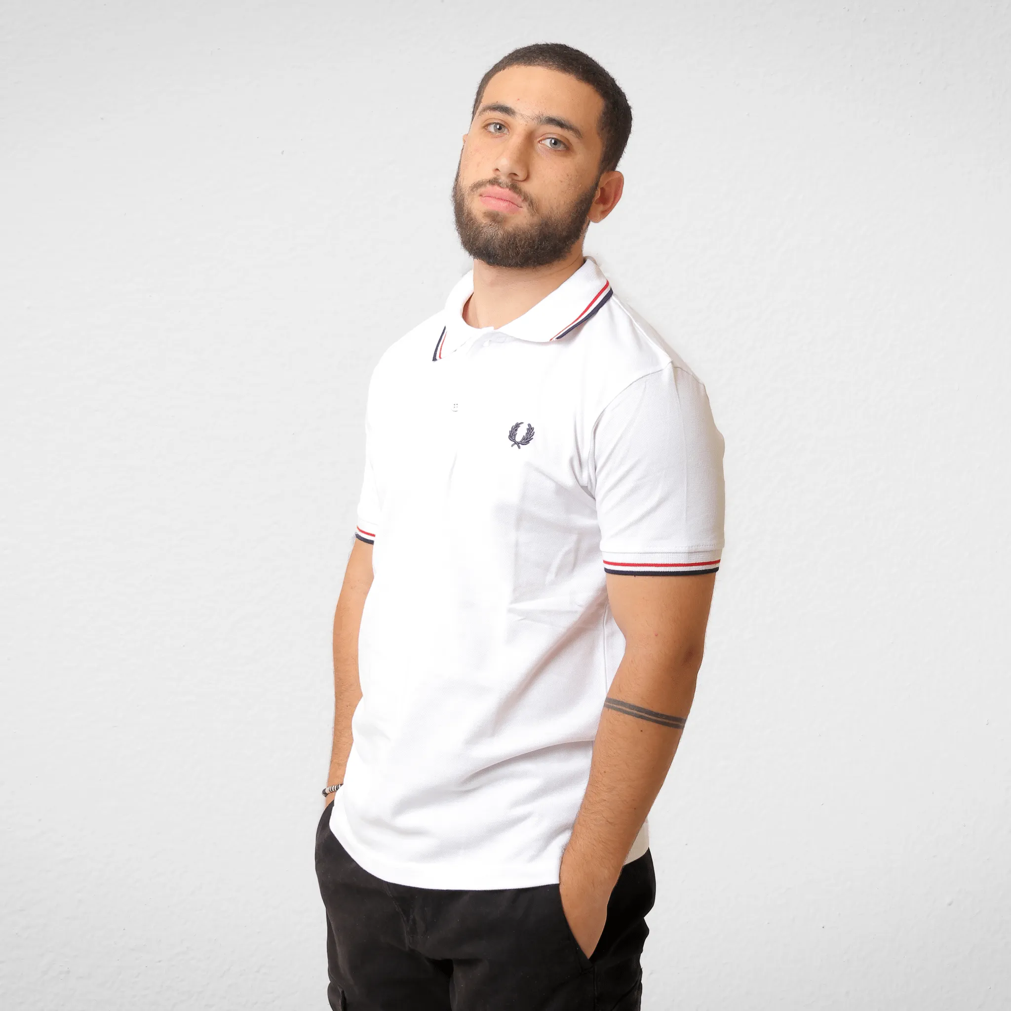 Men Polo Shirt - Fred Perry (تصنيع محلي) - White